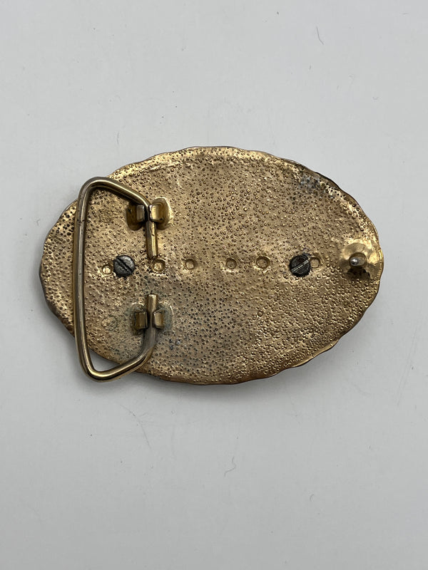 Vintage Gold Flake Belt Buckle