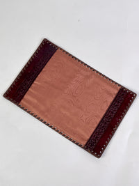 Vintage Italian Embossed Leather Book Cover