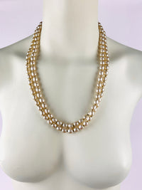 Vintage Miriam Haskell Faux Baroque Pearl Opera Necklace