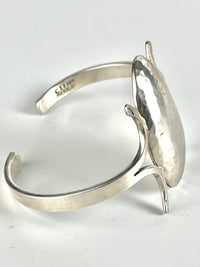 Vintage Modernist Sterling Silver Cuff Signed CII Mexico
