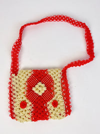 Vintage Plastic Macrame Bag
