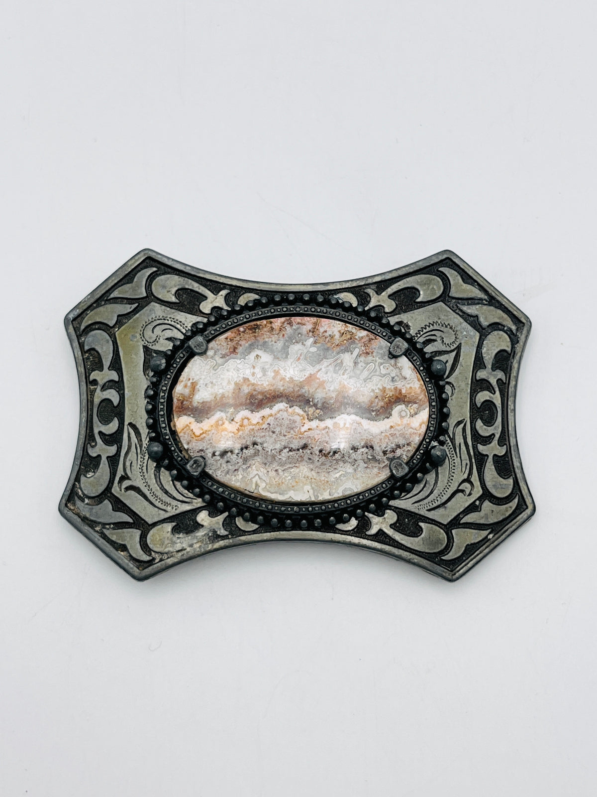 Vintage Agate Belt Buckle