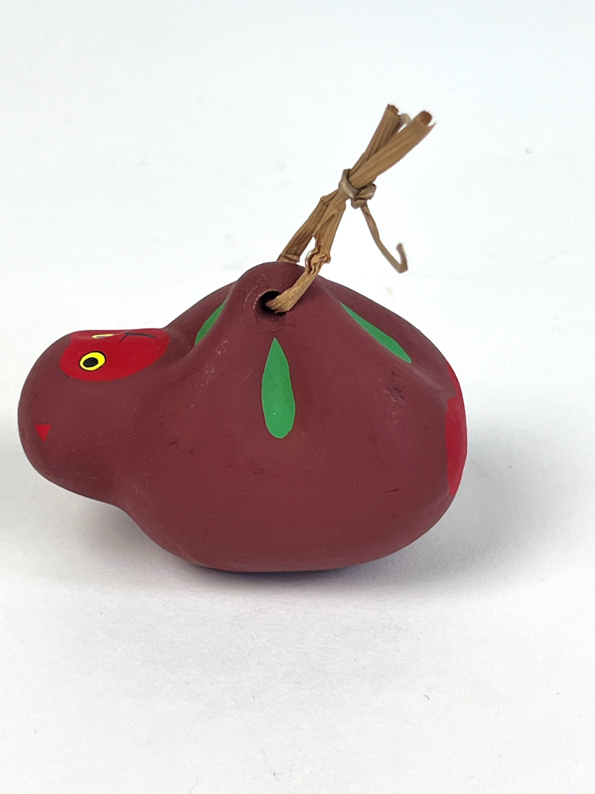 Vintage Japanese Zodiac Clay Bell - Monkey