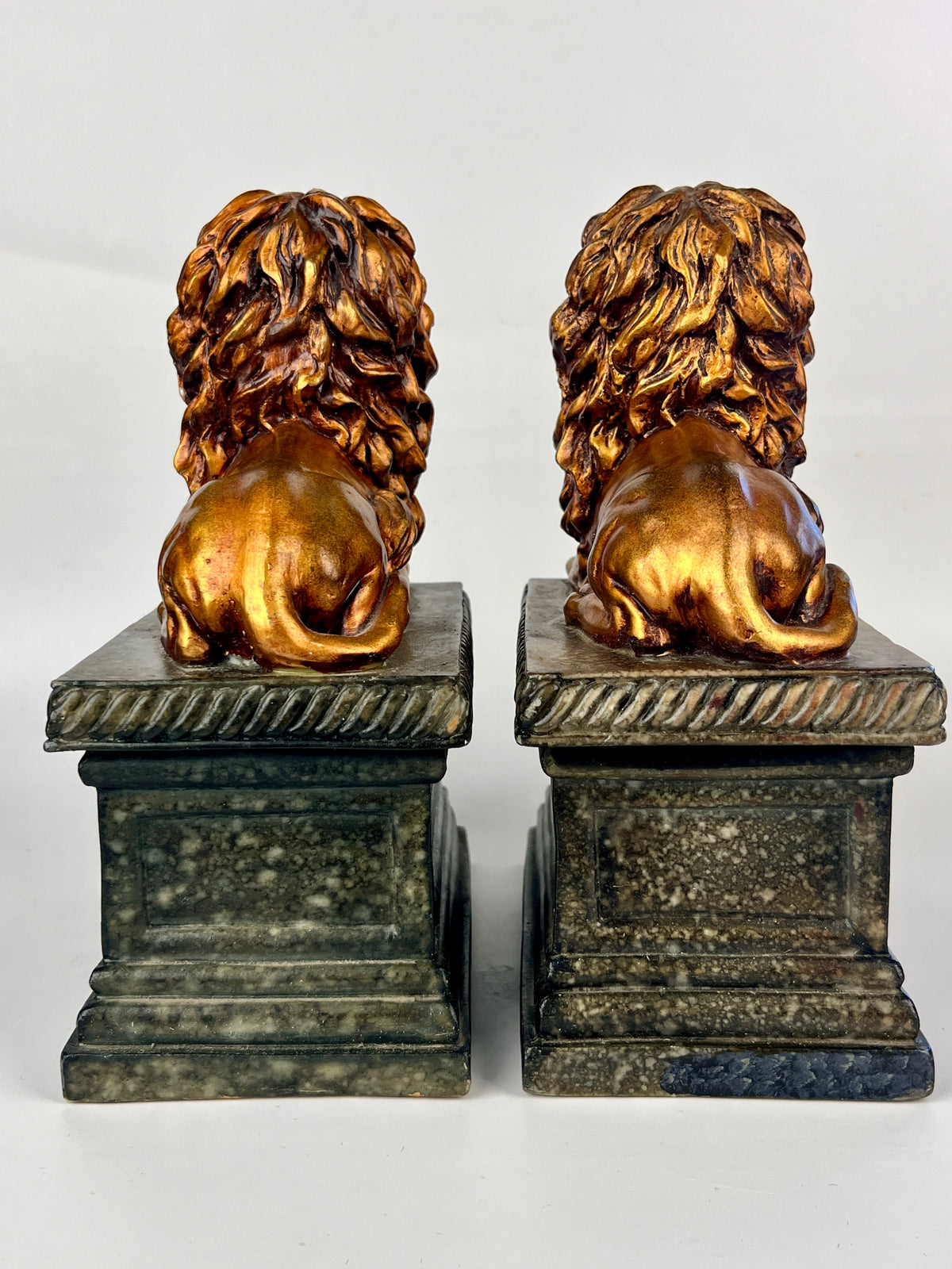 Vintage Hollywood Regency Lion Bookends