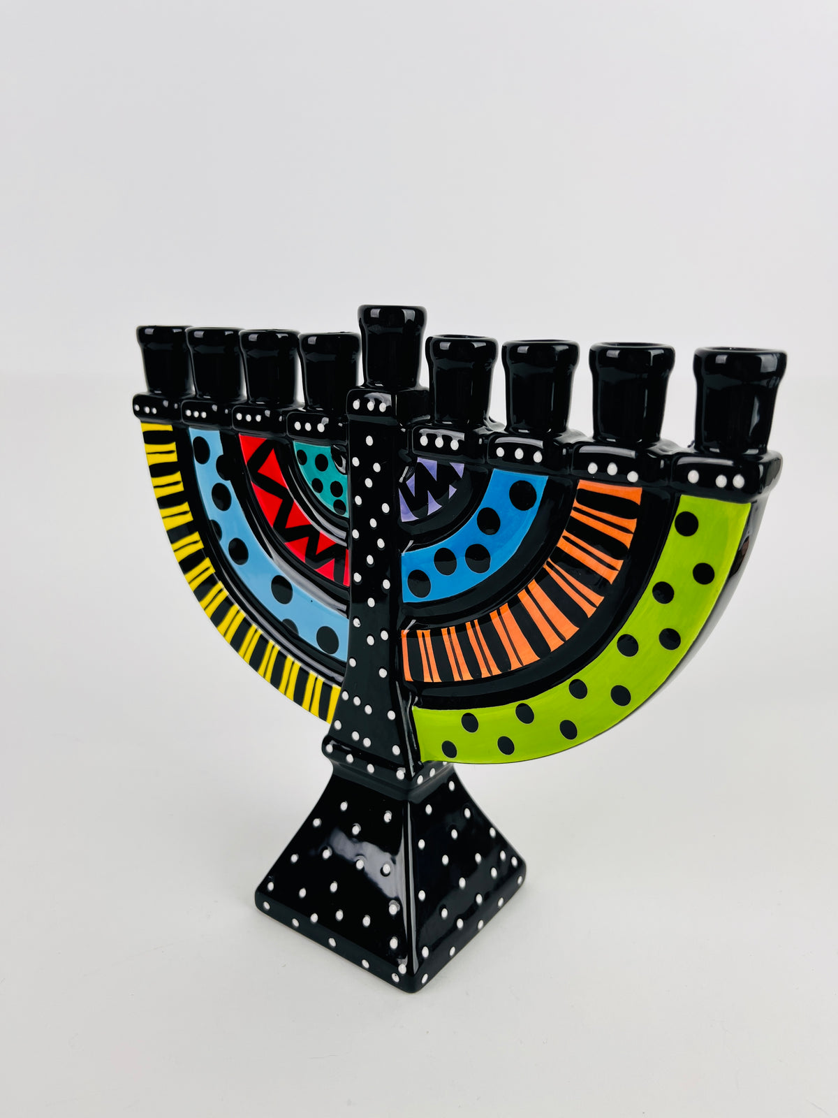 Postmodern Ceramic Menorah