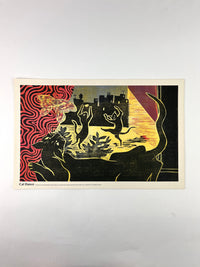 Vintage “Cat Dance” Lithograph by Marcia Brown, 1974