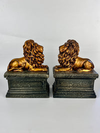 Vintage Hollywood Regency Lion Bookends