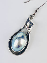 Vintage Osmena Pearl Sterling Calla Lily Earrings