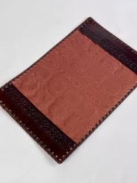 Vintage Italian Embossed Leather Book Cover