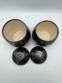 Pair of Vintage Ceramic Jars