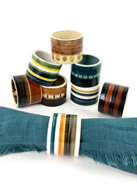 MCM Napkin Rings by Gunnel Sallman for Arabia Finland, 8pc