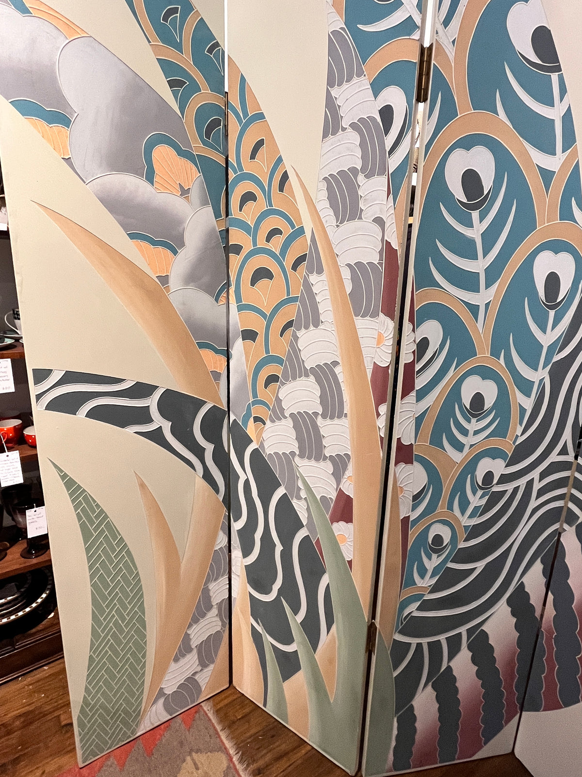 Vintage Art Deco Revival Postmodern Room Divider