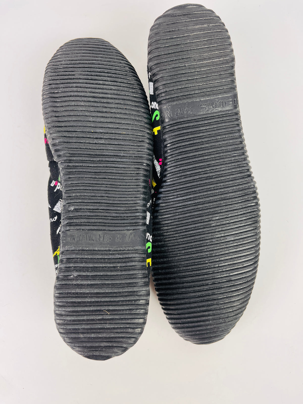 Vintage 90s Printed Canvas Shoes