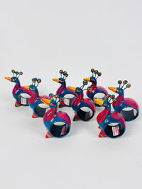 Vintage Handmade Napkin Rings, 8pc