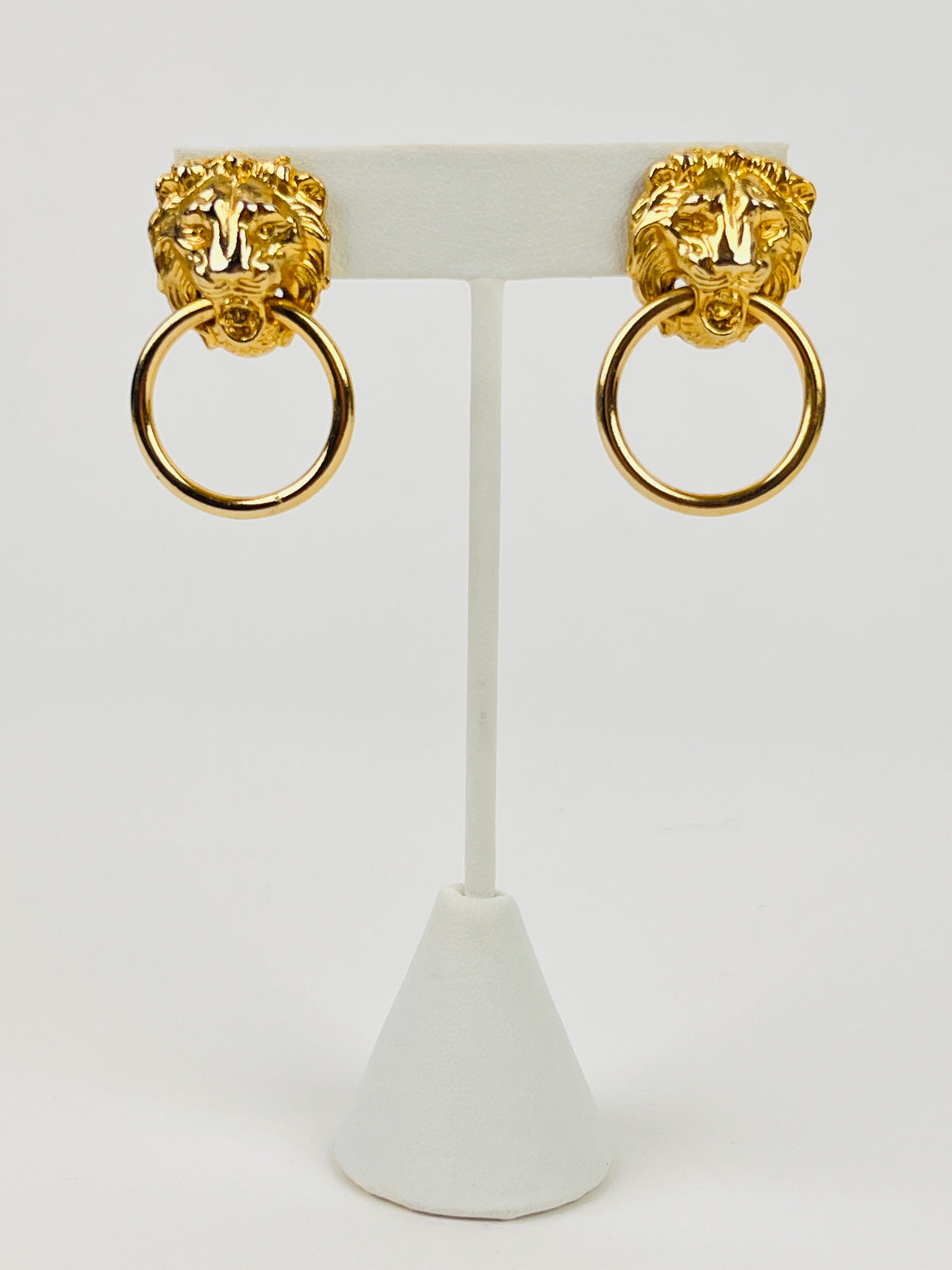 Vintage Lion Doorknocker Earrings