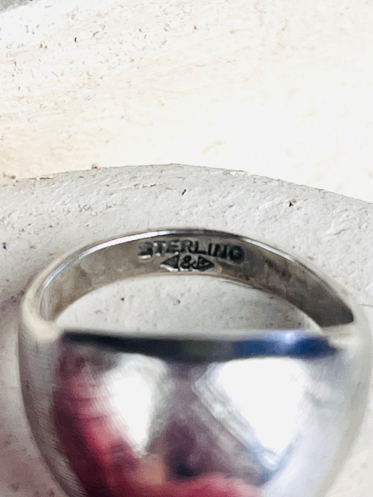 Modernist Sterling Dome Ring