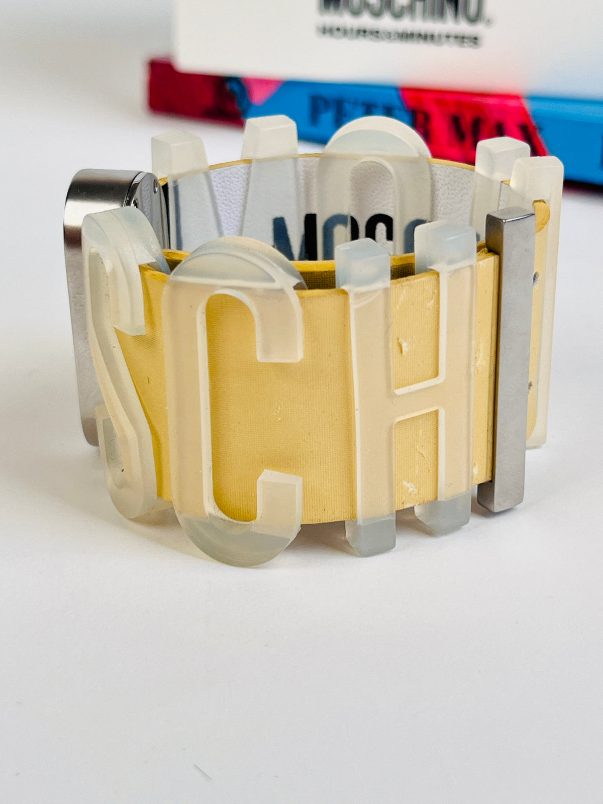 90s Moschino Hours & Minutes Watch and Desk Clock - “I 🖤 Moschino”