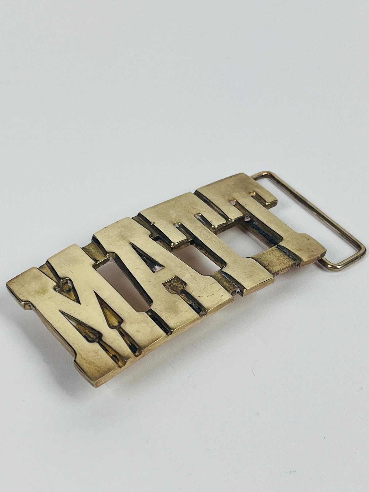 Vintage Brass “Matt” Belt Buckle