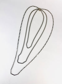 Vintage Silver Tone Multi-Chain Necklace