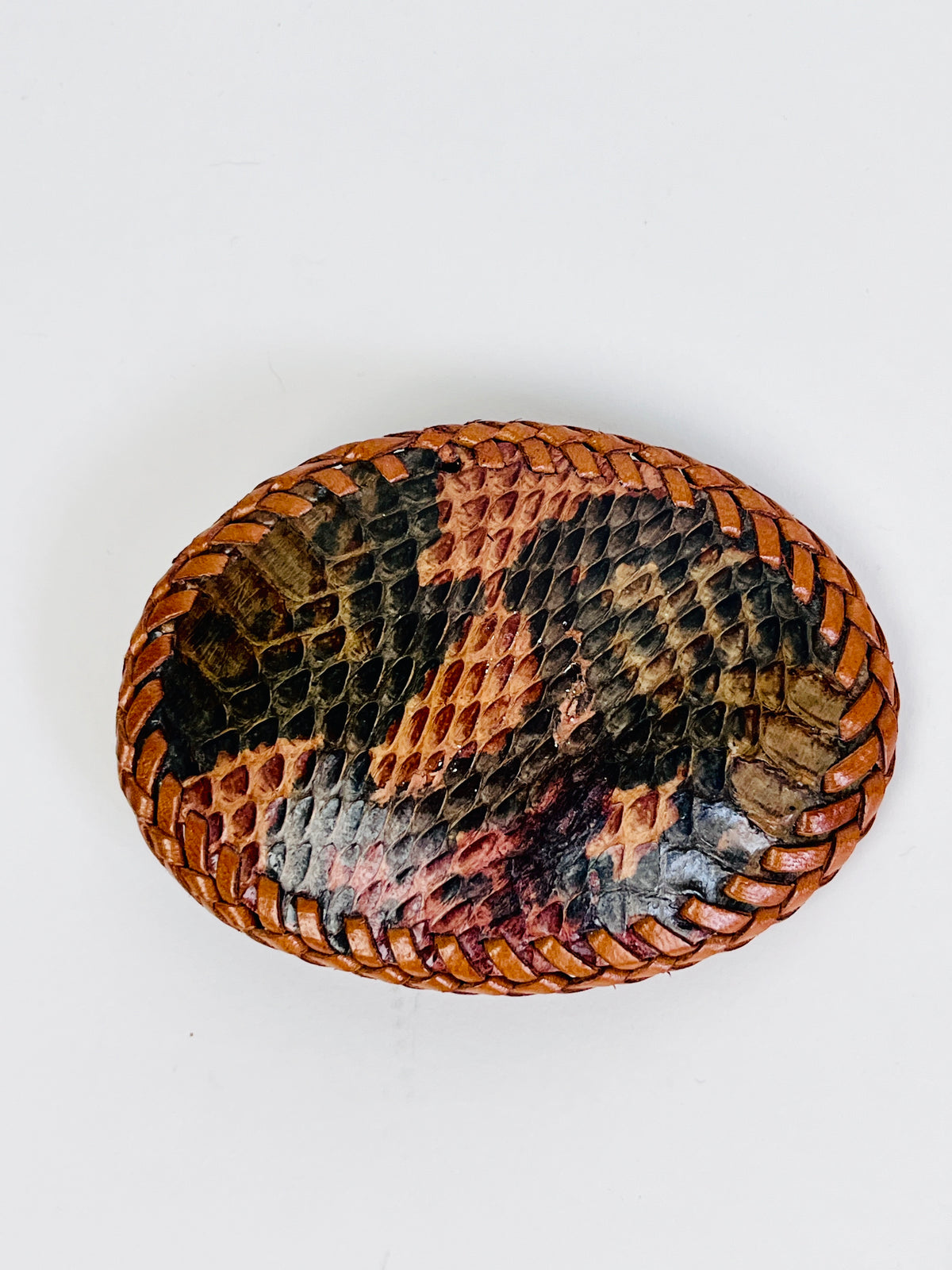 Vintage Snakeskin Belt Buckle