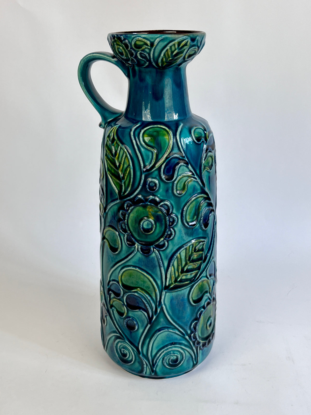 Mid-Century Modern Floral Vase by Bay Keramik