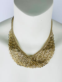 Vintage Multi-Chain Bib Necklace
