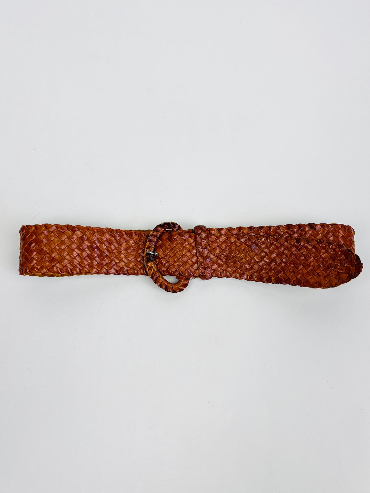 Vintage Braided Leather Belt