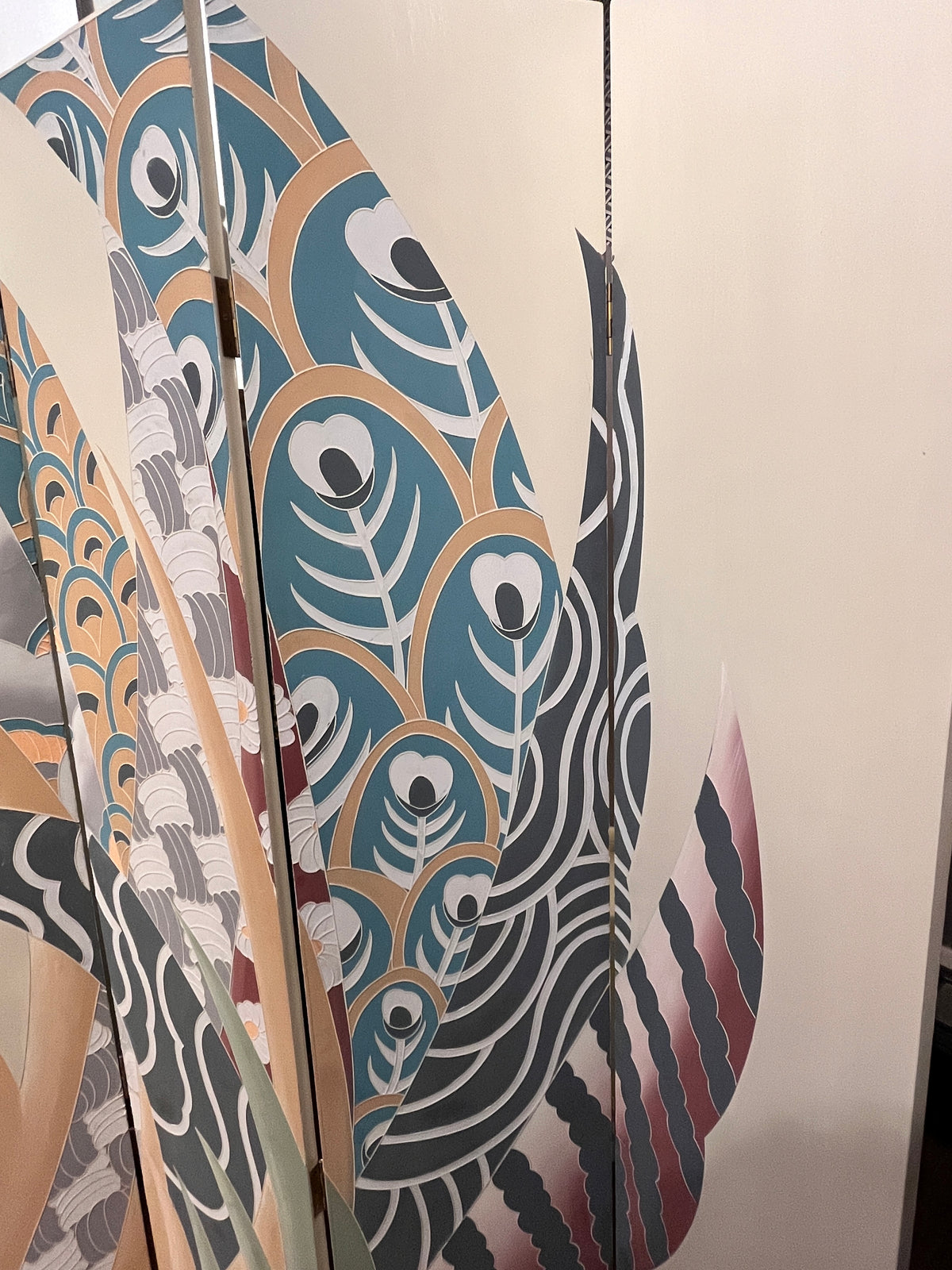 Vintage Art Deco Revival Postmodern Room Divider