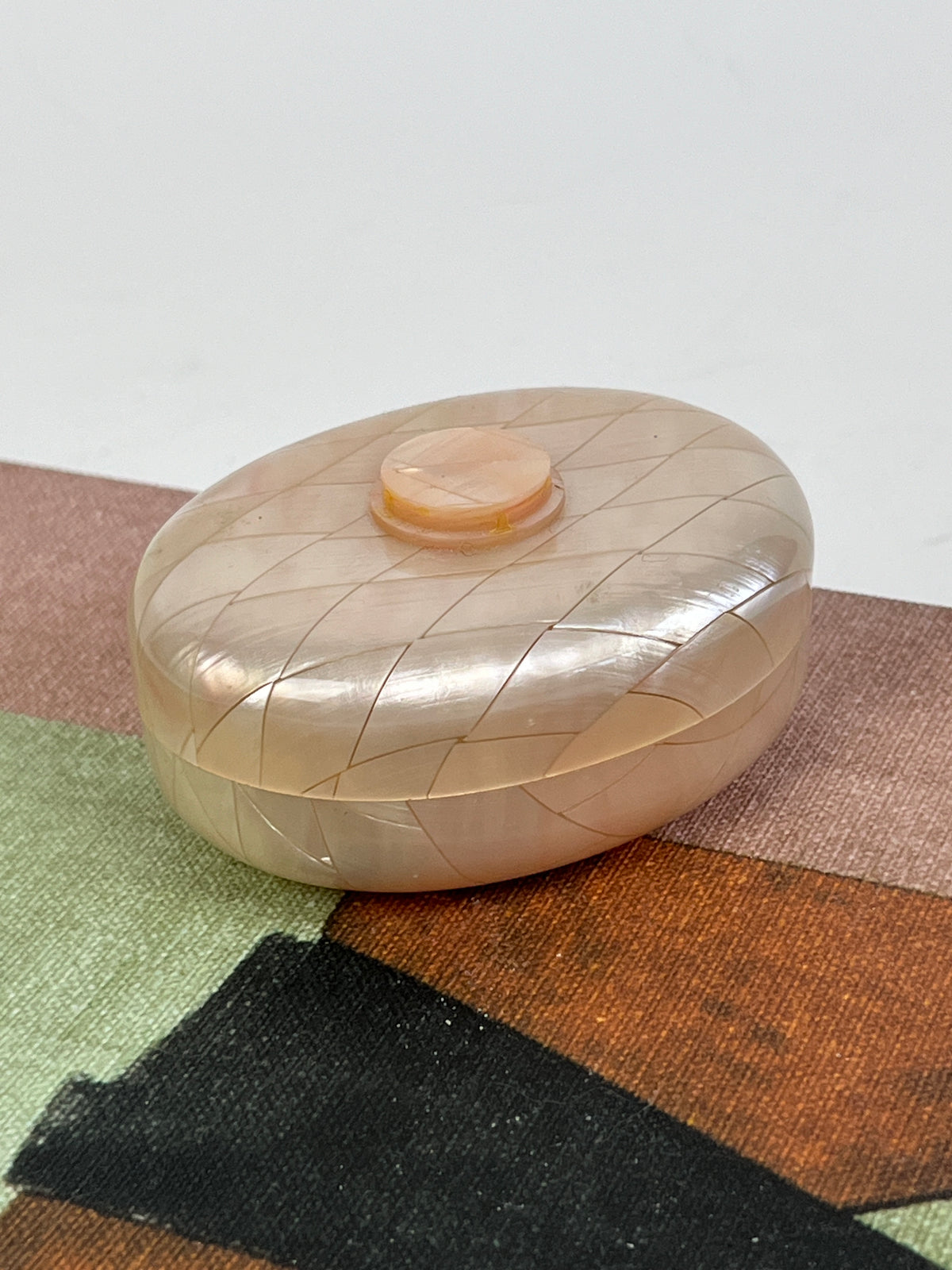 Vintage Italian Mother of Pearl Lidded Box