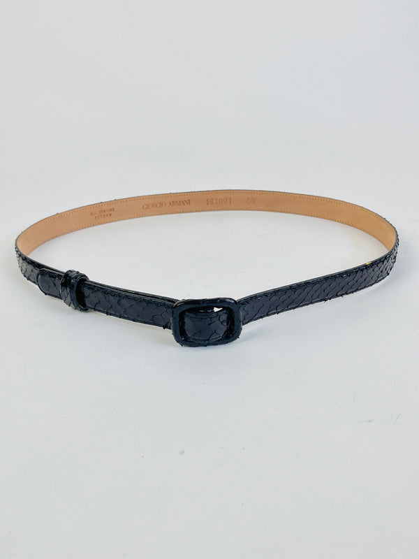 Vintage Giorgio Armani Python Belt
