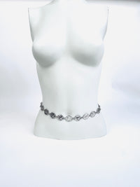 Vintage Silver Tone Chain Belt