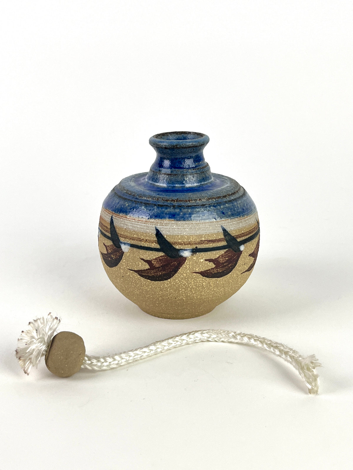 Studio Pottery Oil Lamp