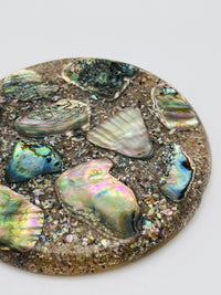 Vintage Abalone Shell Trivet