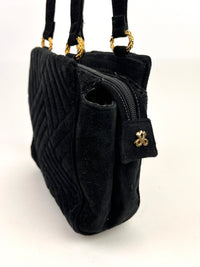 Vintage Quilted Suede Bag