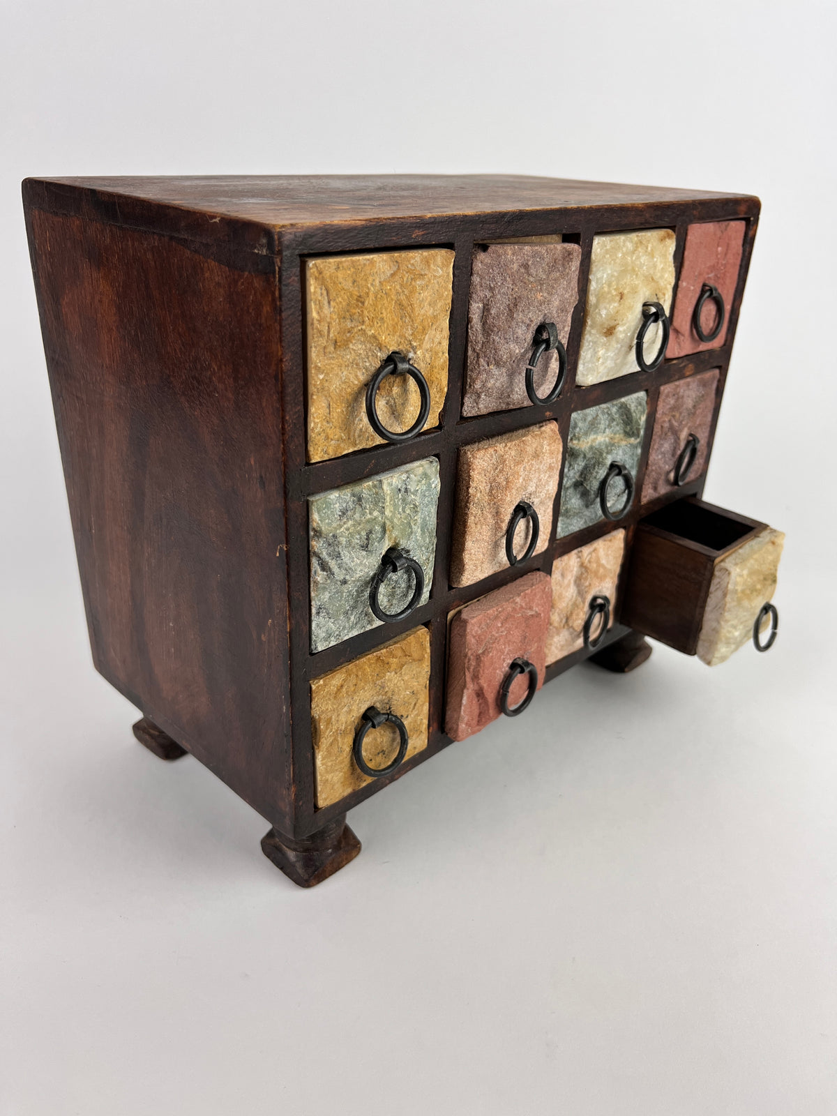 Vintage Stone and Wood Box