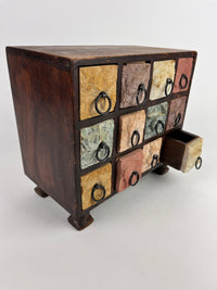Vintage Stone and Wood Box
