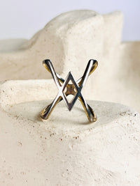 Sterling Silver Cage Ring