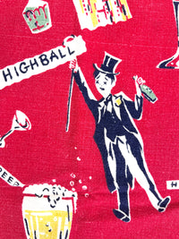 Vintage 1950s Mid-Century Bar Towel