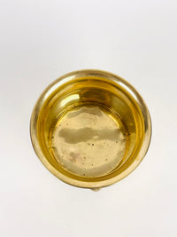 Vintage Brass Lion Head Planter