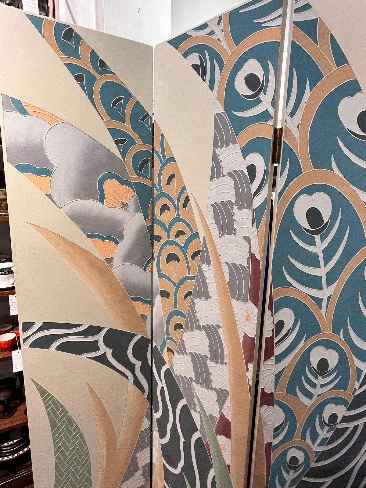 Vintage Art Deco Revival Postmodern Room Divider