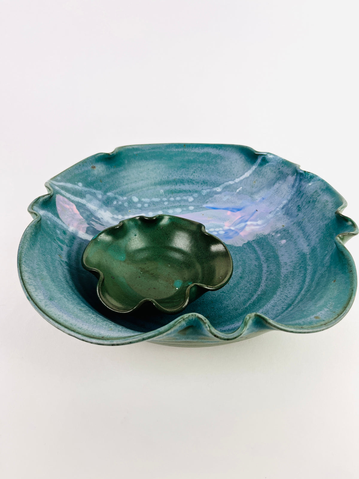 Handmade Studio Pottery Chip and Dip