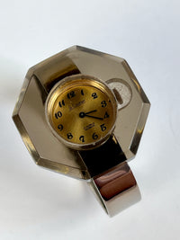 Vintage 1970s Smoked Lucite Watch