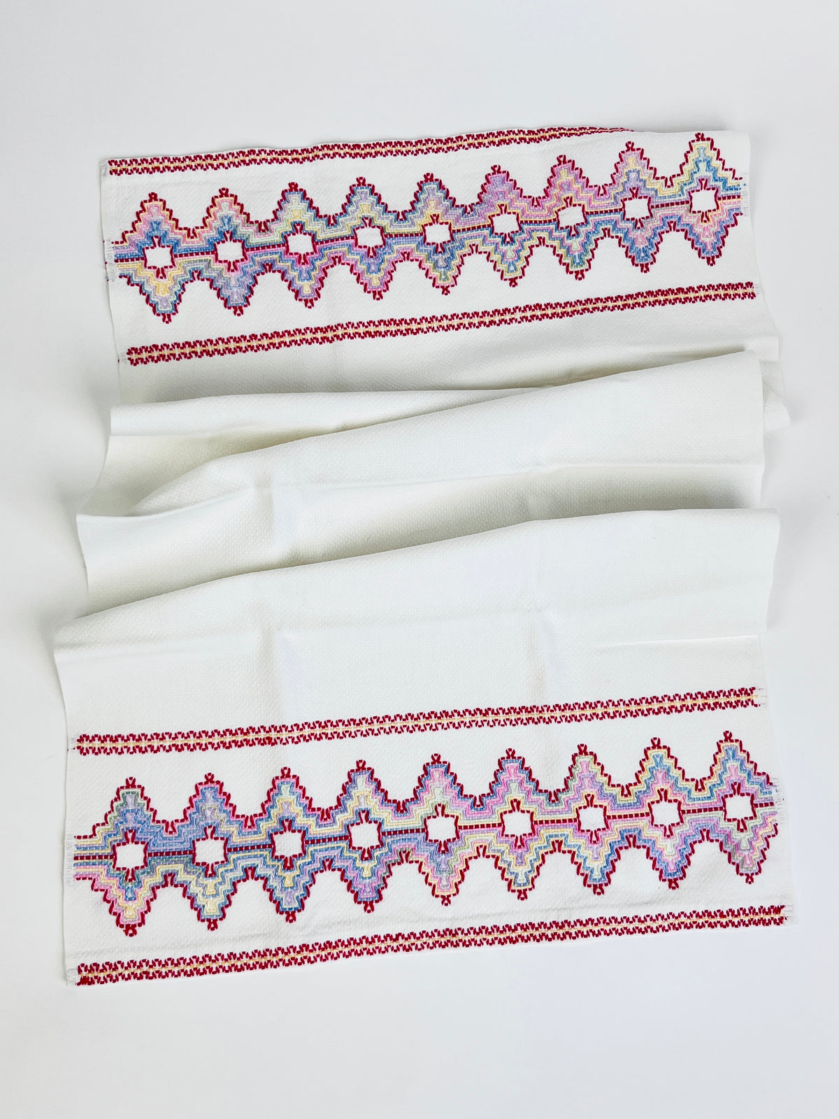 Vintage Swedish Embroidered Guest Towels
