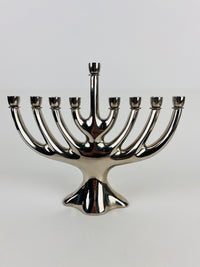 Modernist Chrome Menorah
