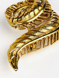 Vintage Curled Feather Brooch