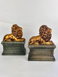 Vintage Hollywood Regency Lion Bookends