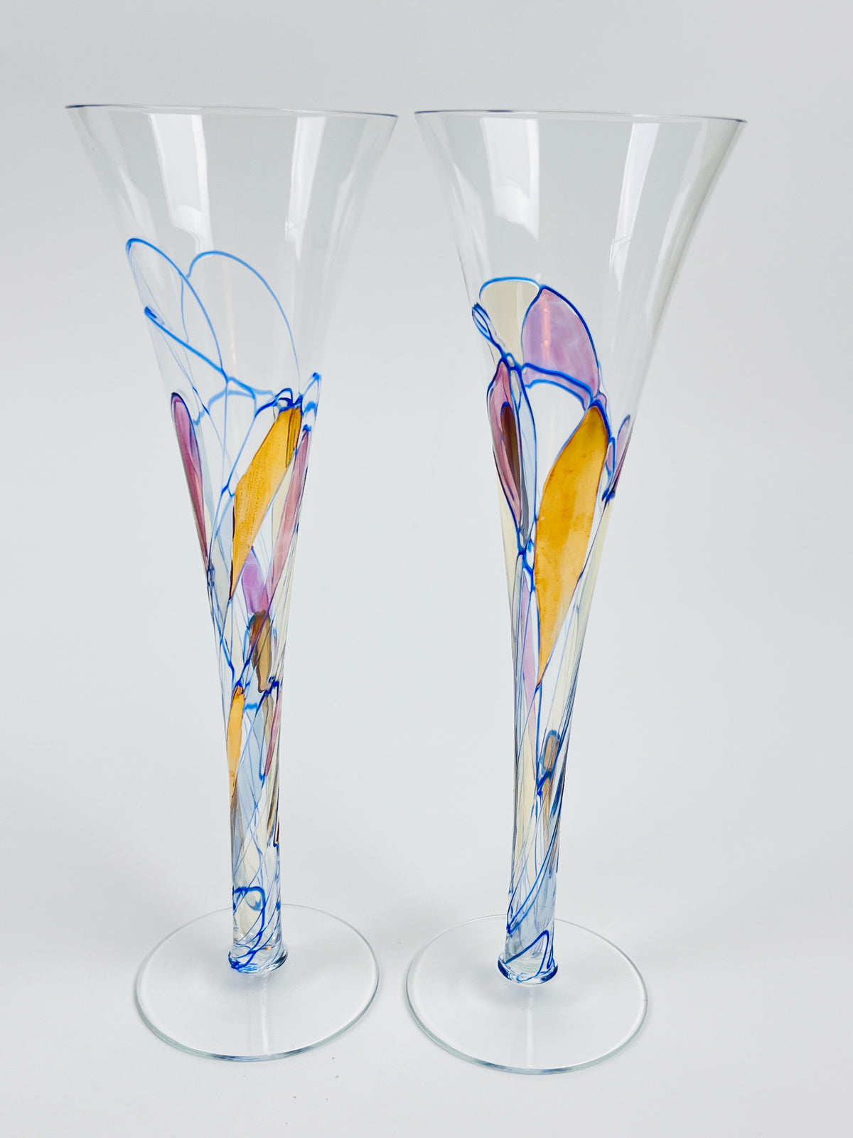 Crystal Champagne Flutes, 2pc