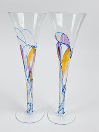 Crystal Champagne Flutes, 2pc