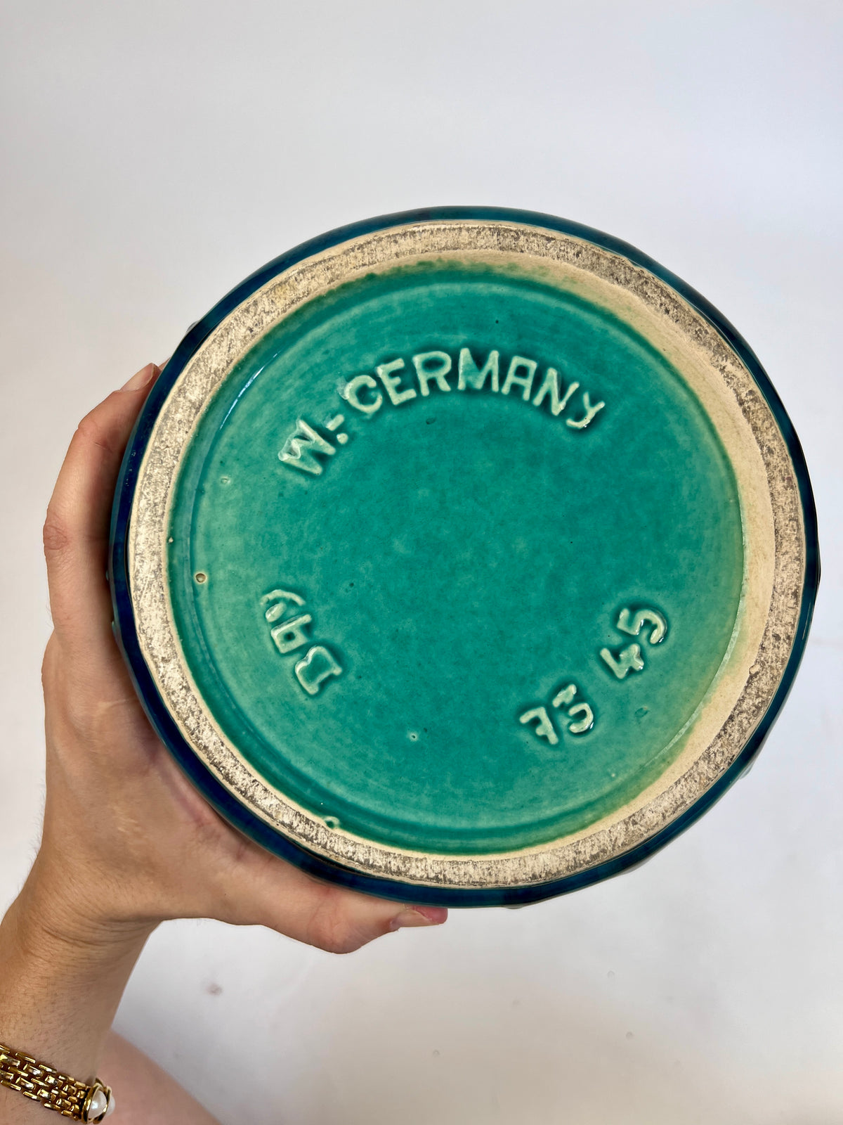 Mid-Century Modern Floral Vase by Bay Keramik