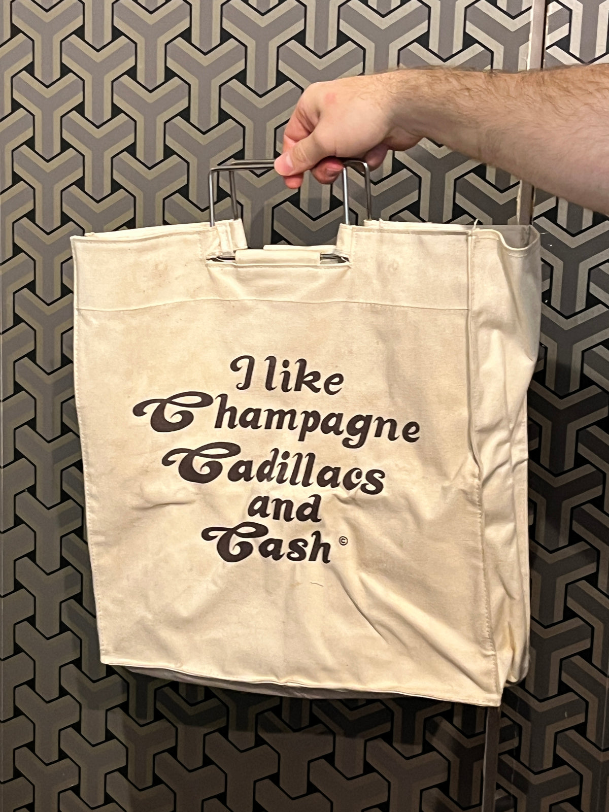 Champagne, Cadillacs & Cash Tote
